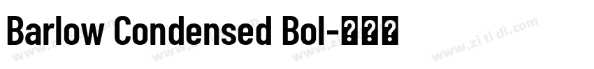 Barlow Condensed Bol字体转换